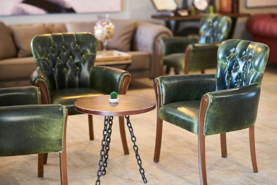 Leather Chesterfield furniture